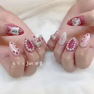 セミロング ネイルJaol 池袋のネイルデザイン