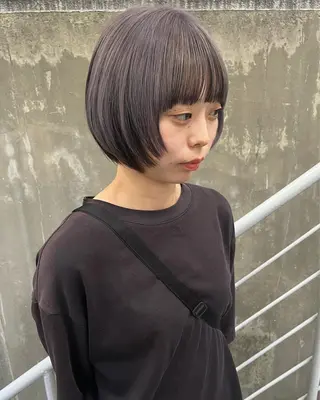 ショート カラー ハイトーン/ショート 村上淳乃🐥のヘアスタイル