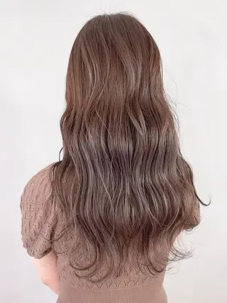 セミロング カラー パーマ ヘアアレンジ ITbyALBUM 中野店のヘアスタイル