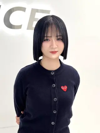 ショート カラー ヘアアレンジ 縮毛矯正🤍 盛れるボブ/ひかりのヘアスタイル