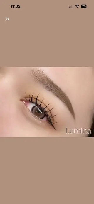 アイブロウ Lumina miyabiのマツエク・マツパデザイン