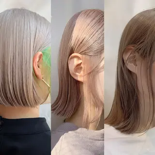 ミディアム カラー レイヤー専門家 ダブルカラー修のヘアスタイル