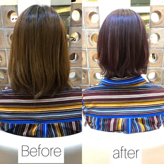 ミディアム カラー ✨髪質改善専門店✨ QOLU✨のヘアスタイル