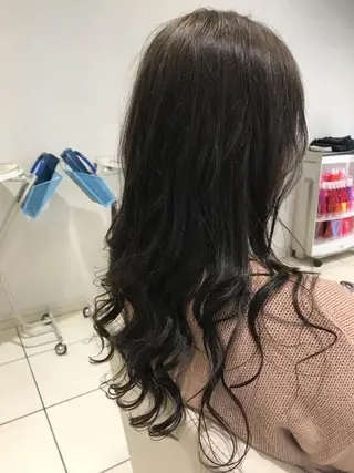 ロング カラー パーマ ヘアアレンジ メンズ キッズ ネイル マツエク・マツパ EnBlesS西宮 マンツーマン神道有基のヘアスタイル