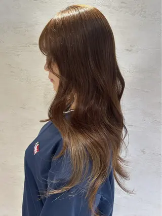 ロング カラー おおひら ののはのヘアスタイル