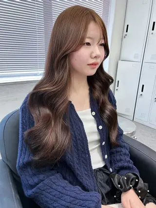 ロング カラー 💍モテる艶髪 透明感カラー💖のヘアスタイル