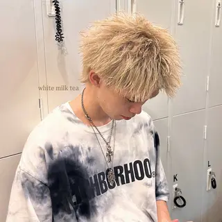 カラー ヘアアレンジ メンズ makoto / 韓国風ヘア🎀🪄︎のヘアスタイル