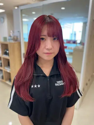 セミロング カラー 暖色専門美容師🎀 お客様満足度◎のヘアスタイル