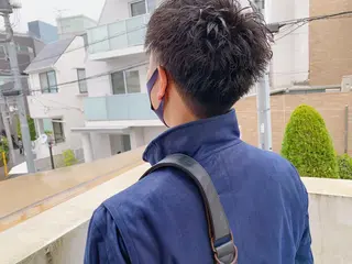 ショート パーマ メンズ タカハシ ハヤトのヘアスタイル