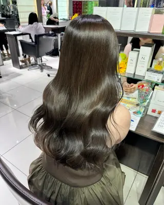 ロング もえ🦋🫧韓国風/ ヘアアレンジのヘアスタイル