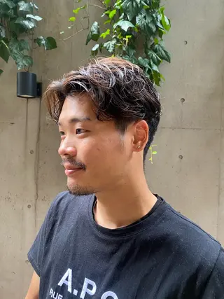 メンズ 大人可愛い♡コテ巻き パーマ🌼杉田 萌恵のヘアスタイル