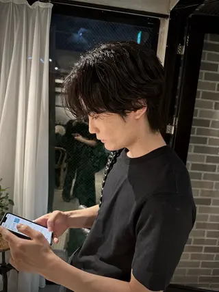 パーマ メンズ 高島 悠吾のヘアスタイル