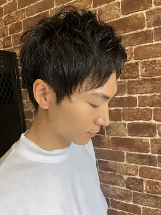 ショート カラー パーマ ヘアアレンジ メンズ キッズ ネイル マツエク・マツパ アイブロウ 久木原 ゆりのヘアスタイル