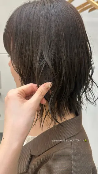カラー 彦坂 柚羽のヘアスタイル