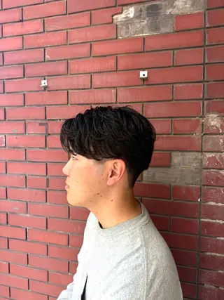 ショート パーマ メンズ 柏メンズカットパーマ NO.1タイチのヘアスタイル