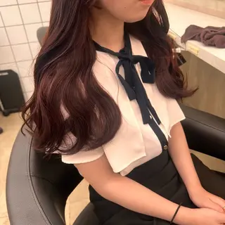 セミロング 💖札幌カラー 指名No.1💖玲奈のヘアスタイル