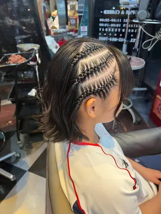 横浜ロングミディアム レイヤー/ 平林侑馬のヘアスタイル