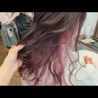 ミディアム カラー パーマ ヘアアレンジ メンズ 【mokuオーナー】 ちはるのヘアスタイル