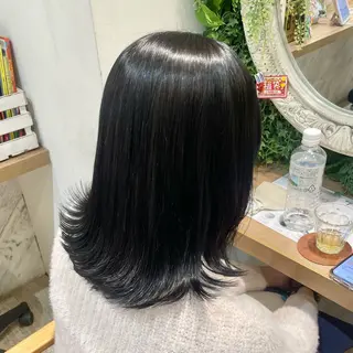 ミディアム カラー 横浜パーマ🌐ボブ✨ 暖色カラーもえかのヘアスタイル