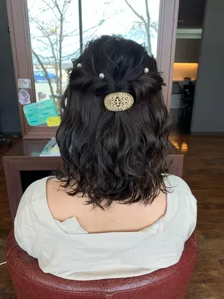 ヘアアレンジ おせ ちさとのヘアスタイル