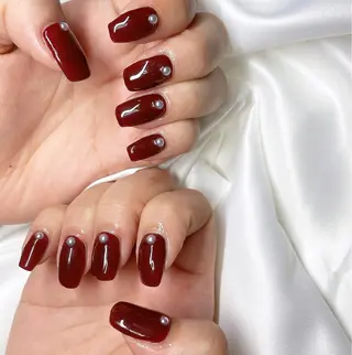 ネイル 23時まで❤︎韓国、 ワンホンネイルのネイルデザイン