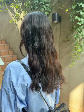 セミロング 大人可愛い♡コテ巻き パーマ🌼杉田 萌恵のヘアスタイル