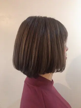 ミディアム カラー stylist🎨 aye牧野莉香のヘアスタイル