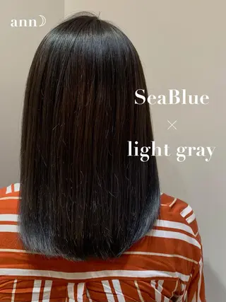 セミロング カラー 美容室moon所属・韓国スタイル🇰🇷 annaのヘアスタイル