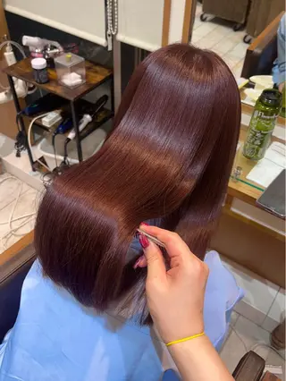 カラー Miwa🦋渋谷/ 透明感カラー/セットのヘアスタイル