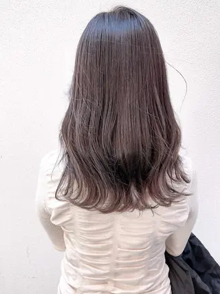 ロング カラー ✨ブリーチなし透明感 池袋　水野のヘアスタイル