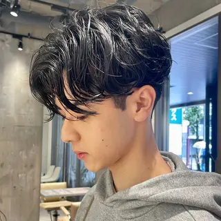 ショート パーマ メンズ iLi🫧kim ryongna🦋のヘアスタイル