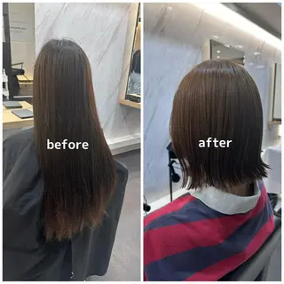 セミロング カラー L.E.M 仙台のヘアスタイル