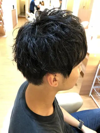 ショート パーマ メンズ メンズカット 三村洸斗のヘアスタイル