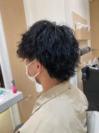ショート パーマ メンズ メンズ特化型美容師 栗山勇人のヘアスタイル