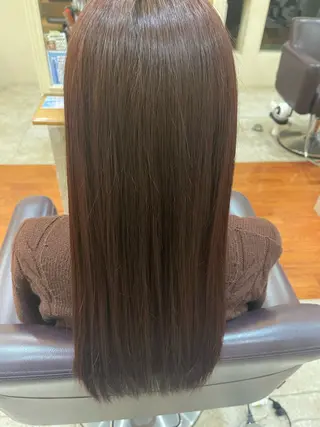 ロング 端野七海 縮毛矯正のヘアスタイル