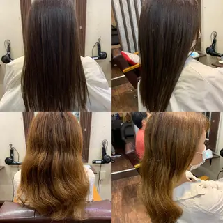 セミロング カラー 木村 瞬のヘアスタイル