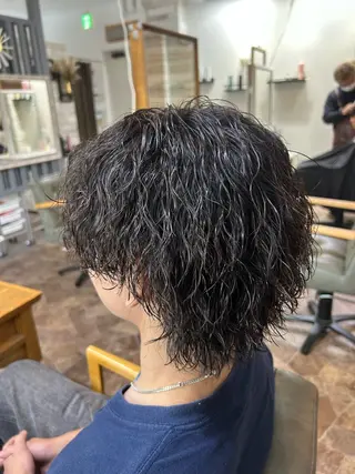 ミディアム パーマ メンズ HRK1st RYOKIのヘアスタイル