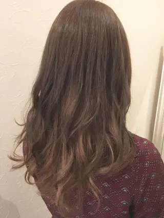セミロング カラー ヘアアレンジ IVY villa Suzu.のヘアスタイル