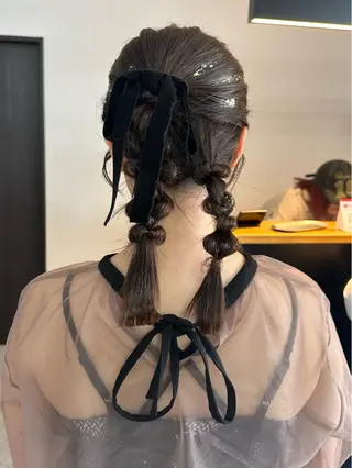 ヘアアレンジ ヘアセット🎀透明感 カラーHiROEのヘアスタイル