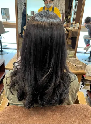 ロング パーマ 大人女子&髪改善専門 Nobuフリーランスのヘアスタイル