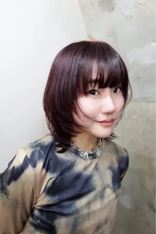 ミディアム カラー 🤍BLEN 窓🤍のヘアスタイル