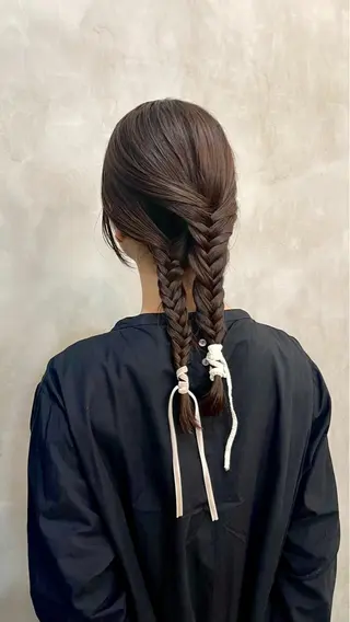 ヘアアレンジ 透明感カラー 🦙なりたりみのヘアスタイル