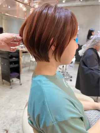 ショート カラー ボブ/ショート/ 縮毛矯正⚜️工藤昴のヘアスタイル