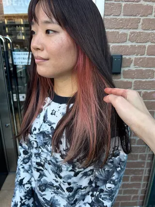 ロング カラー 久木原 ゆりのヘアスタイル