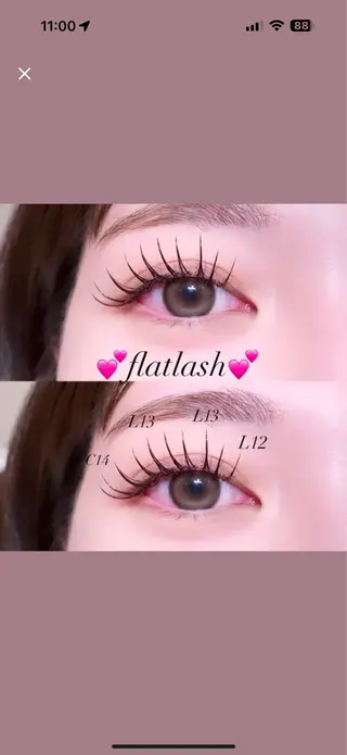 マツエク・マツパ sacra⋆𝜗𝜚 Venus beltのマツエク・マツパデザイン