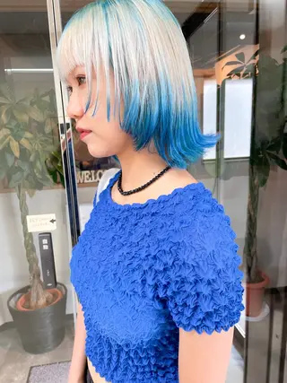 ショート カラー 髪質改善/ブリーチ 田代 龍我のヘアスタイル