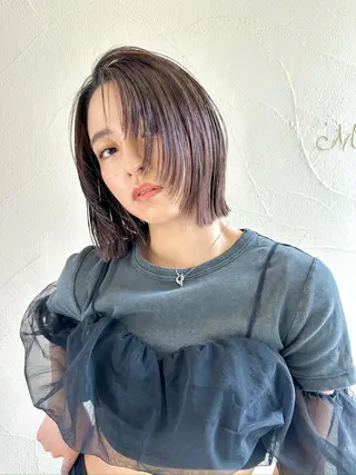 ミディアム カラー 💎韓国風レイヤー /ボブ💎Namiのヘアスタイル
