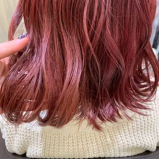 ミディアム カラー ヘアアレンジ 小白井 由美のヘアスタイル