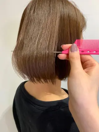 ショート カラー ヘアアレンジ 近藤千翔🩵 髪質改善Periodのエステ・リラクイメージ