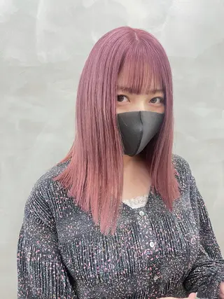 セミロング カラー レイヤーカット 🪩yurikaのヘアスタイル